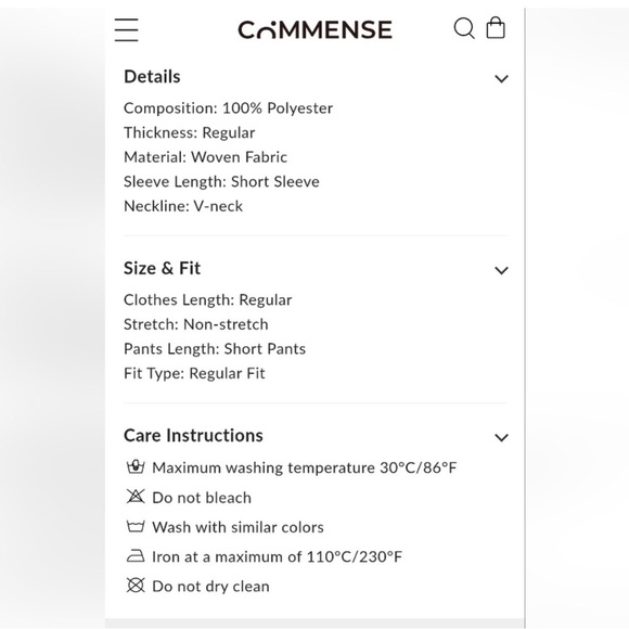 NWT Commense White and Black Scalloped Set - Picture 8 of 10